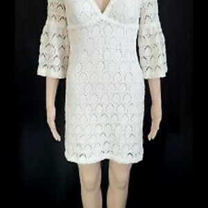 Trina Turk Dresses Black/white Crochet mini dresses